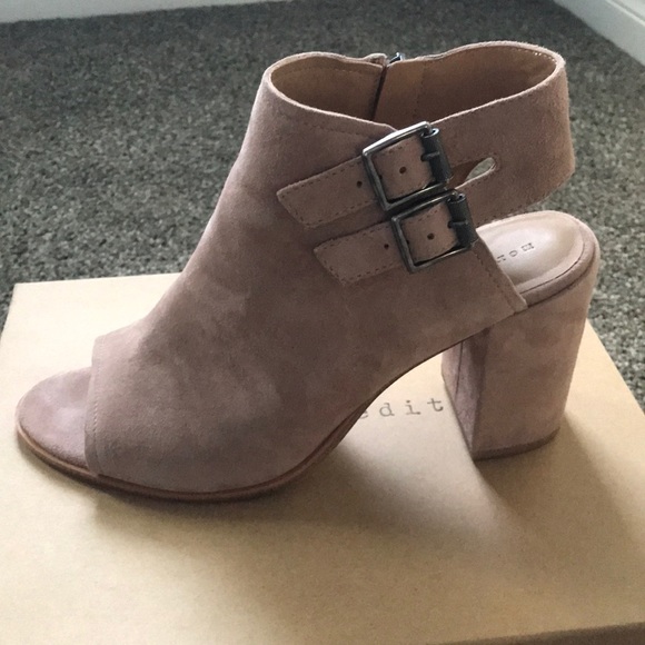 Mercer Edit women’s dusty mauve block heel - Picture 5 of 8